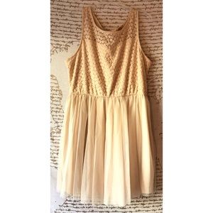 Beautiful cream dress with open back